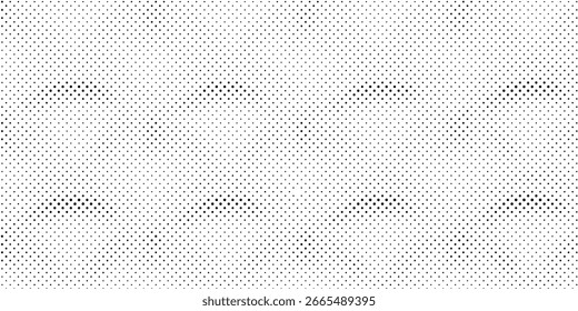 Textura repetida pontilhada sem costura. Padrão de bolinhas preto e branco. Repetindo textura de pontos sem fim. Todo sobre meio-tom wallpaper. fundo do vetor
