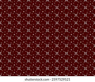Seamless dotted vector pattern. Smooth geometric texture. Red abstract background with beautiful dot pattern. Repeating design and suitable for wallpaper, decoration, background, paper fabric, etc.