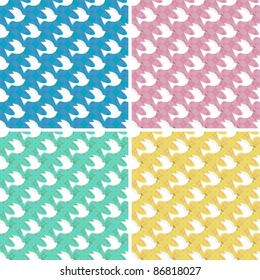 seamless dove pattern background
