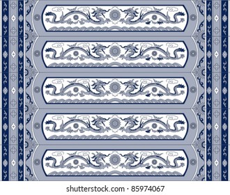 Seamless dragon wallpaper pattern