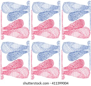 seamless  dragonfly pattern. vintage background.