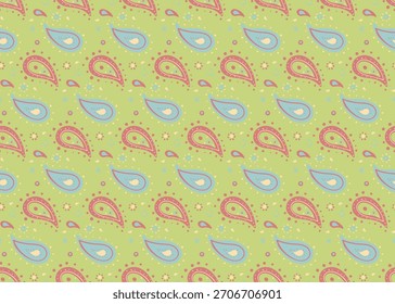 Dibujo sin fisuras en punto paisley. Boho eco de spa rizado. Patrón tropical en planta nativa. Curva adornada por el flujo de hierbas.