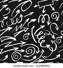 Seamless drawing. Icons, signs, symbols. Elements for design