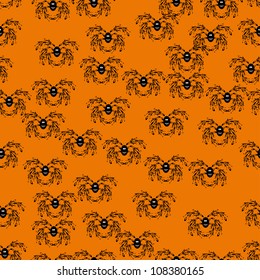 seamless drawing with nice spiders