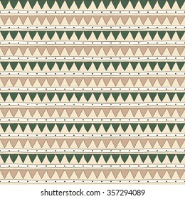 Seamless drawn pattern of triangles .Abstract vector background.