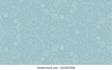 Seamless dress and wall pattern for babies