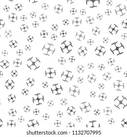 seamless drone pattern on a white background. simple drone icon creative design. Can be used for wallpaper, web page background, textile, print UI/UX