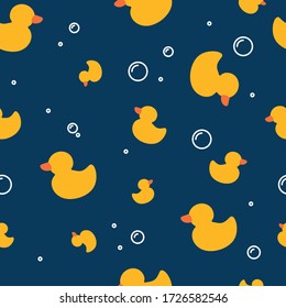 seamless duck bubble pattern texture wallpaper background animal