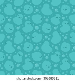 Seamless duck pattern against the ultramarine background. The layout is fully editable