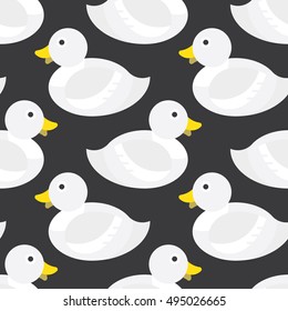 Seamless Duck Pattern Vector