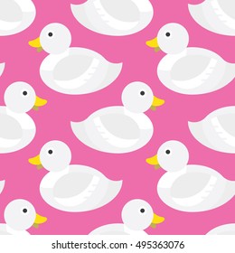 Seamless Duck Pattern Vector