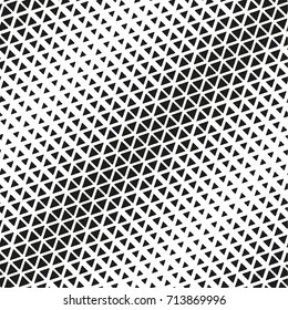 Seamless duplex vector background. Abstract geometric black and snow white graphic vector design print halftone triangle pattern. Gift wrapping paper, interior, cloth, fabric or web design.