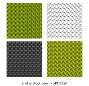 Seamless Durian and animal scale pattern for texture, vector design
