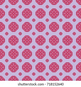 Seamless east pattern on a lilac background. Vector color background.