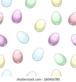 seamless Easter background with eggs vector