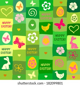 Seamless Easter background. Seamless pattern. Vector Illustration