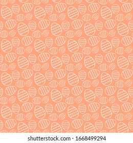 Seamless Easter Egg Pattern And Background Vector Illustration