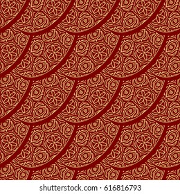 Seamless easter ornament. Vector pattern. floral lace ornamental eggs. Design for greeting card, fabric print, wallpaper