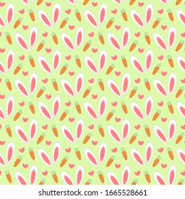 seamless easter pattern and background vector illustration