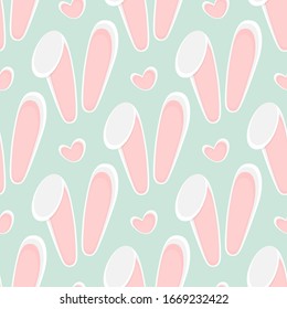 seamless easter pattern and background vector illustration