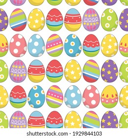 Seamless easter pattern background vector illustration easter day concept