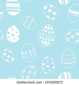 Seamless easter pattern background vector illustration easter day concept