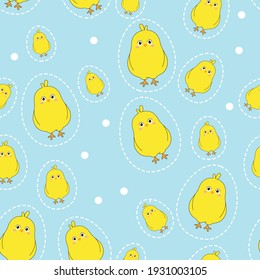 Seamless easter pattern background vector illustration easter day concept