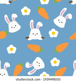Seamless easter pattern background vector illustration easter day concept