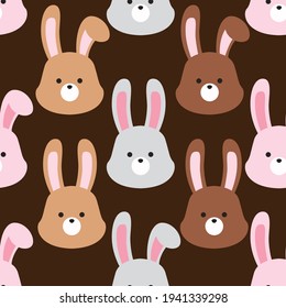 Seamless easter pattern background vector illustration easter day concept