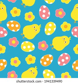 Seamless easter pattern background vector illustration easter day concept