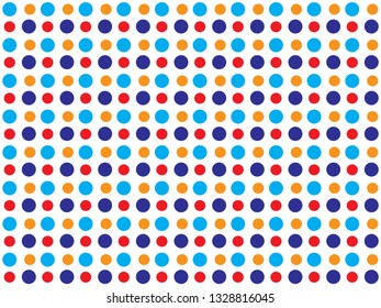 seamless easter pattern bare Four colored balls on a white background