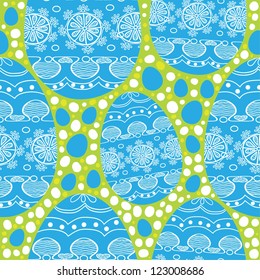 Seamless easter pattern with eggs