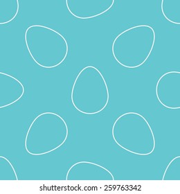 Seamless easter pattern with eggs