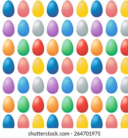 Seamless easter pattern with eggs