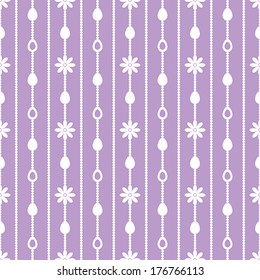 Seamless Easter pattern on a purple background