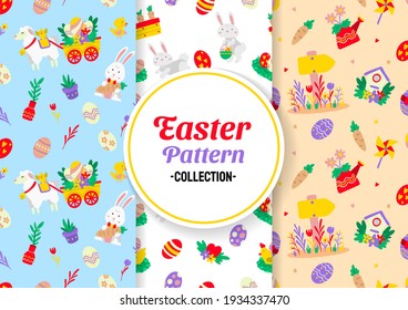 Seamless easter Pattern Vector for banner, poster, flyer