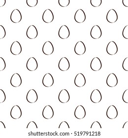 Seamless Easter simple pattern with Easter eggs.