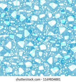 Seamless editable ice color pattern.
In the foreground of the picture is a symbolic snow storm.
