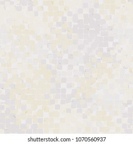 Seamless editable pattern. Camouflage covered with a grid of squares drawn diagonally.