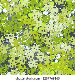 Seamless editable pattern. Fashionable pixel camouflage with pseudo-relief effect.
Background consisting of heptagons. Easy to edit.