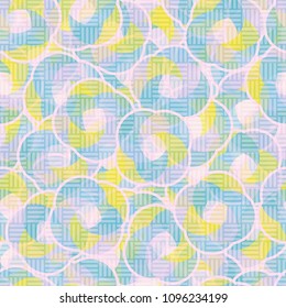 Seamless editable texture. Camouflage pattern. Disorderly scattered abstract elements.