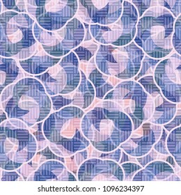 Seamless editable texture. Camouflage pattern. Disorderly scattered abstract elements.