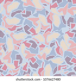 Seamless editable texture. Marble pattern under a fine mesh. Camouflage for peaceful rest.