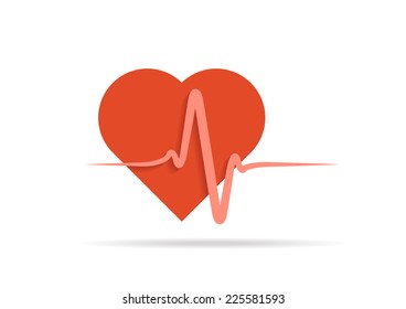 seamless EKG graph ,Heart beat rate icon