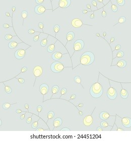 Seamless elegance branches background. Vector illustration.