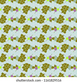 Seamless elegant abstract background multicolor grid mosaic.