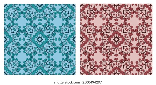 seamless elegant background design pattern for kitenge, textiles, tiles, wallpaper, and more