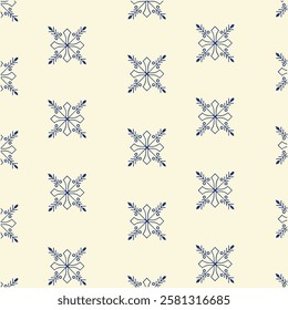 A seamless elegant floral pattern design featuring intricate botanical elements. Perfect for textiles, wallpapers, branding, and digital projects. High-quality vector illustration.