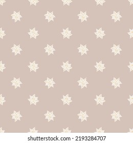Seamless elegant floral pattern. Neutral colors. Decorative background. 