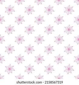 Seamless elegant herbal background. Vector texture in modern minimalist style. Decorative design with nature motifs. 